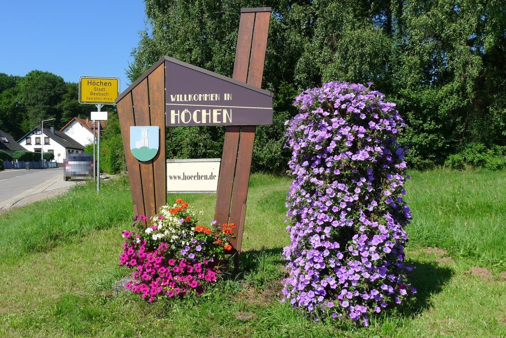 Die Blumensäule in voller Pracht.